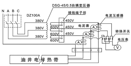 石油行業(yè)專用油井電伴熱裝置電氣圖